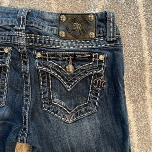 Miss Me White Stitching Jeans JEW50662L Boot Cut